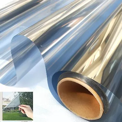 $293.87 • Buy Home Tinting Window Tint Film One Way Vision Security Mirror Reflective UV Block