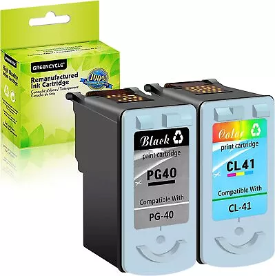 PG-40 CL-41 PG40 CL41 Ink Cartridge For Canon MP470 MP210 IP2600 Black Tri-Color • $15.35