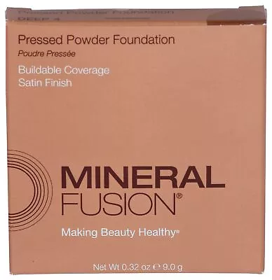 Mineral Fusion Makeup Pressed Powder Foundation Deep 4 0.32 Oz • $7