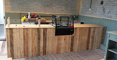 Handcrafted Counter Rustic Industrial Bar Cafe Office Coffee Shop Restaurant  • £99