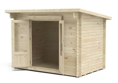 Forest 3 X 2m Log Cabin Harwood Single Glazed Garden Room Office Free Delivery • £1969.99