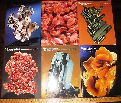 MINERALOGICAL RECORD MAGAZINE 1986  Vol 17 All 6 Issues Complete Mineralogy Mine • $39.95