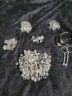 Assorted European Spacer BeadsBails And Charms For Jewellery Making. • £10