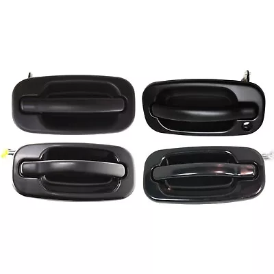 Set Of 4 Exterior Door Handles Front & Rear Driver Passenger Side For Chevy GMC • $45.88