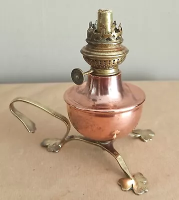 Antique Copper / Brass Kerosene Oil Lamp W A S Benson Type • $250