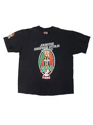 1996-97 Kappa Juventus Black T-Shirt (L) • £29.99