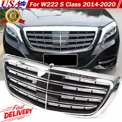 MayBach Grille W/ACC Grill For Mercedes Benz S Class S560 S450 S600 W222 2014-20 • $171.86