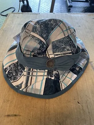 Oakley Women Plaid Bucket Hat Teal Blue Size Small/Medium New • $100