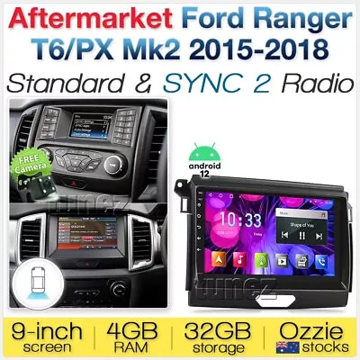 Android Auto CarPlay For Ford Ranger T6 PX 2015-2019 Mk2 SYNC 2 GPS Radio MP3 OZ • $423.21