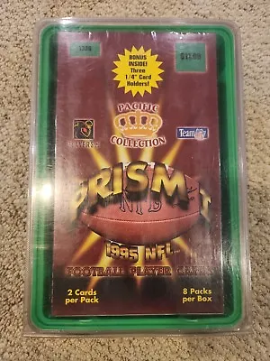 1995 NFL Pacific Collection PRISM FOOTBALL Retail Box 8 Packs Sealed Wax Box • $50.99