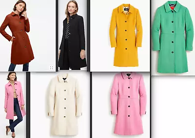 $398 J.Crew Classic Lady Day Coat In Italian Double-cloth Wool With Thinsulate • $189