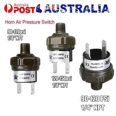 90-120 PSI NPT 1/8'' 1/4  Air Compressor Pressure Control Switch Value 12V • $14.88