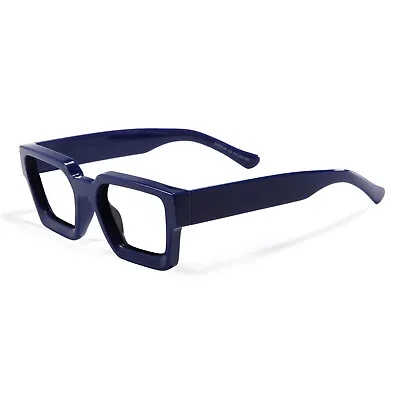 Oversize Thick Acetate Retro Square Eyeglass Frames Women Men Fashion Glasses • $21.99