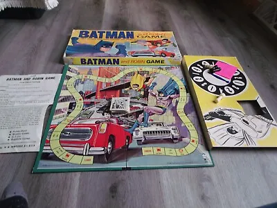 Vintage  1965 Hassenfield Bros Batman And Robin Board Game Missing Wood Pawns • $58.49