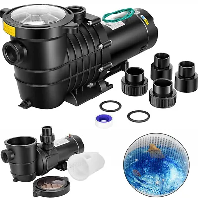 1.0/1.5/2.0 HP Swimming Pool Pump In/Above Ground W/ Strainer Basket ETL Listed • $139.99