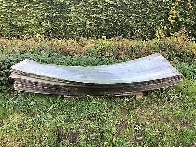 1) 8 Ft X 32” Sheet Of Used Curved Corrugated Galvanised Tin.(£40 Each). • £40