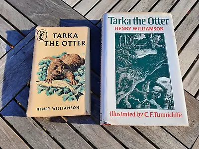 TARKA THE OTTER BY HENRY WILLIAMSON SET OF 2 PUFFIN & PENGUIN BOOKS 1970's • £4