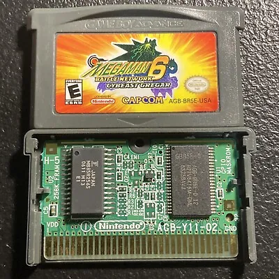 Mega Man Battle Network 6 Cybeast Gregar GBA Authentic Genuine Tested Saves Cart • $39