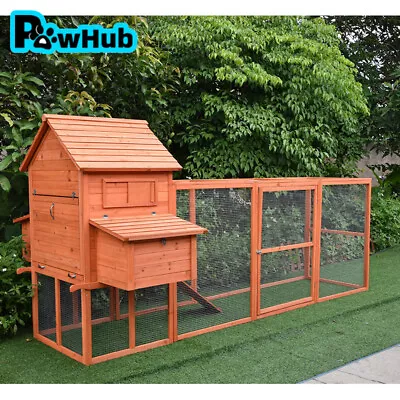 PawHub Extra Large 3.1 Meters Wooden Chicken Coop With Run Rabbit Hutch Guinea P • $399