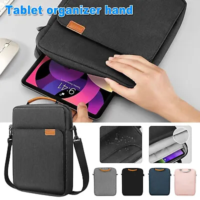 Tablet Sleeve Case For IPad Galaxy Tab 9-11/13.3 Inch Duty Shoulder Handbag Bag • £14.59