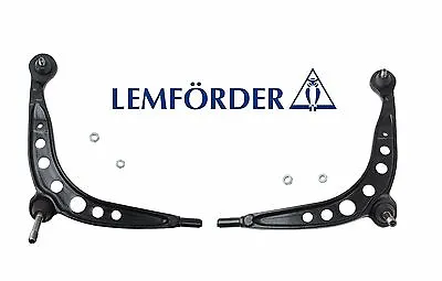 For BMW E30 Control Arm Steel Front Lower L+R 2 OEM Lemfoerder Wishbone Link • $189.96