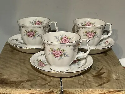 £22.99 • Buy Royal Albert TRANQUILITY Teacup And Saucer X 3 2nd