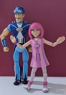 Lazytown Sportacus & Stephanie Talking Articulated Figures - Only 1 Working  • £19.99