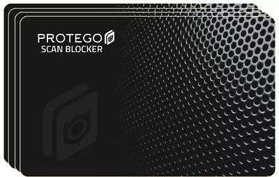 $23.95 • Buy 4 X RFID & NFC Anti-Scan Blocking Card Protego. To Get Skim Guard Protection.