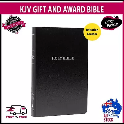 KJV Gift And Award Bible Red Letter Edition [Black]: Holy Bible King James Vers • $16.20