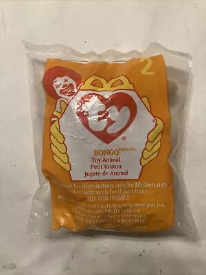 TY Teenie Beanie Baby 1998 McDonalds Happy Meal Toy #2 Bongo The Monkey Sealed • $0.99