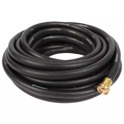 Continental Water Hose 5/8  Dia X 50' Premium Commercial Grade Rubber Black • $54.98