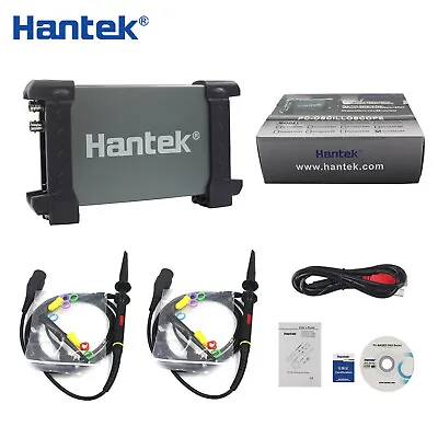 Hantek 6022BE USB Oscilloscope 20MHz Bandwidth 2 Channels 48MSa/s • $67.97