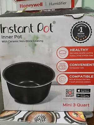 Ceramic Non Stick Interior Coated Inner Pressure Cooking Replacment Pot Mini 3qt • $32