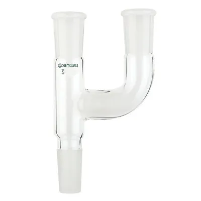 $26.95 • Buy Chemglass 19/22 Claisen Adapter For Vacuum Distillation Flask Lab Glass CG-1020