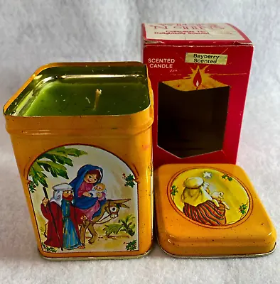 Vintage 1982 Wicks 'N Tins Scented Candle In Collectible Christmas Tin W/Box • $12.99