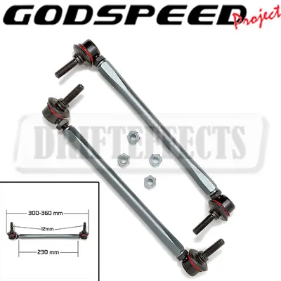 Godspeed Gsp Universal Fit Adjustable Sway Bar End Links Stud 2 Stud 280mm-310mm • $59.50