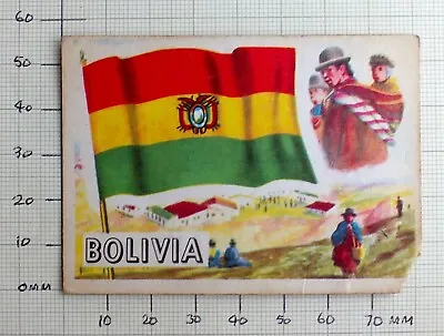 £0.75 • Buy A&BC Chewing Gum Cards “Flags Of The World” Circa 1960 - Card No.10 - Bolivia