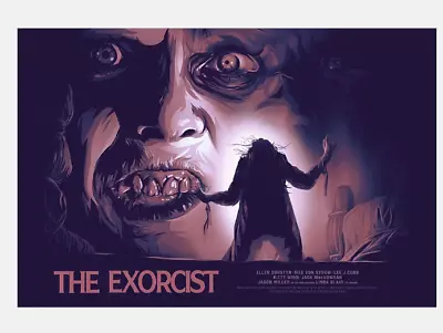 The Exorcist Horror Movie Malone Pink Variant Poster Giclee Print 24x16 Mondo • $103.99