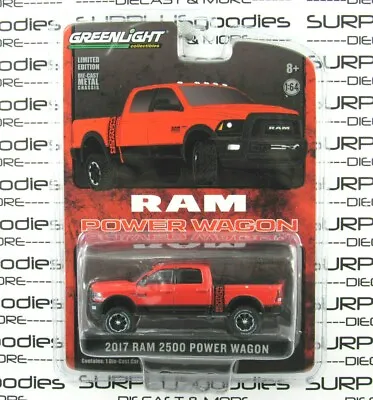 2022 Greenlight 1:64 LIFTED Red 2017 DODGE RAM 2500 POWER WAGON Pickup GL29873 • $9.95