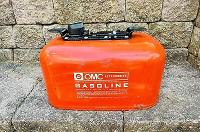 Vintage OMC Metal Outboard Motor Boat Marine 6 Gallon Fuel Gas Tank Can - Clean! • $80