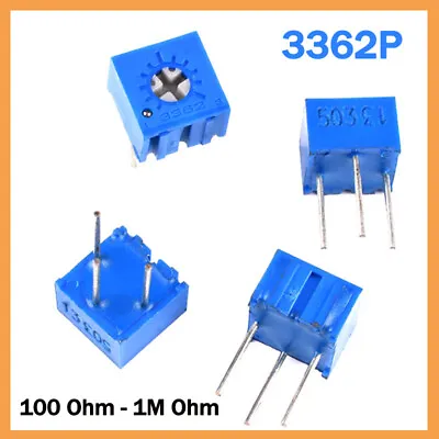 3362P Trimmer Trim Pot Potentiometer Variable Resistors Preset 100 Ohm - 1M Ohm • $1.75