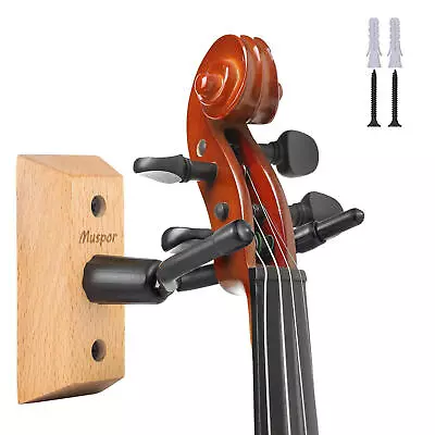 Violin Wall Mount Handcrafted Wooden Violin Hanger Smooth And Durable  • $12.32