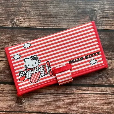 SANRIO Hello Kitty Striped Wallet / Document Holder EUC • $29