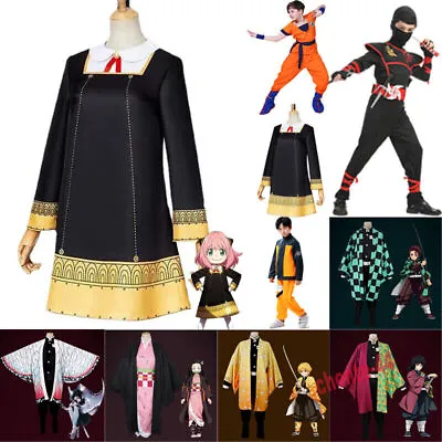 Kids Girls Boys Anime Cosplay Costume Halloween Party Fancy Dress Party Outfits' • £19.49