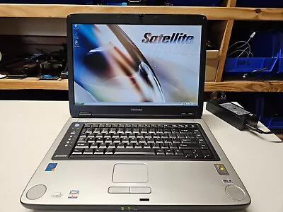 Vintage Toshiba Satellite A70-S249 15.4'' Win XP Works Great BAD BATTERY • $110