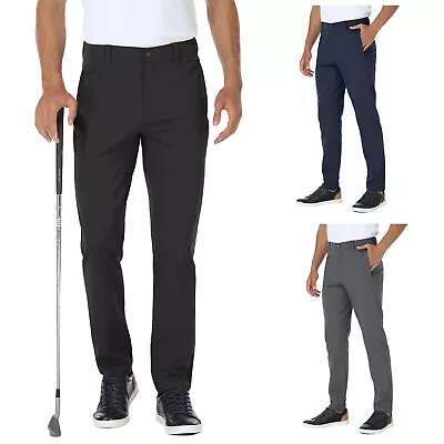 Men's Golf Dress Pants Stretch Waterproof Slim Fit Tapered Casual Chino Workwear • $22.79