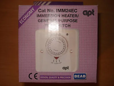 APT Immersion Timeclock Heating Boiler IMM24EC Timer Switch New • £48.69