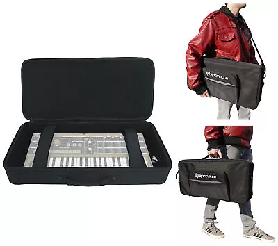 Rockville KBFX2411 Padded 37-Key Keyboard MIDI Controller/Multi FX Pedal Bag • $50.40