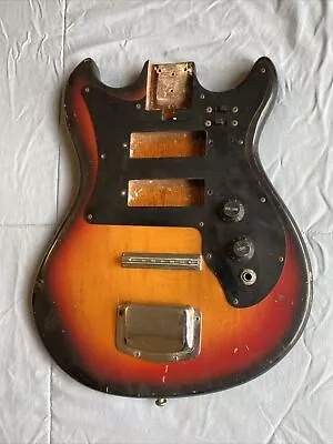 Vintage 70's Harmony H-802 Electric Guitar BODY For PROJECT •READ DESCRIPTION• • $74.99