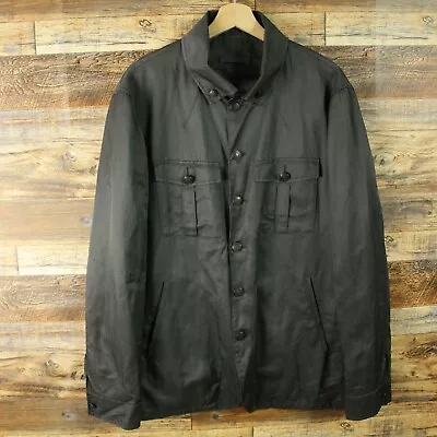 JOHN VARVATOS Mens Button Shirt Jacket Size IT 54 US 44 Charcoal Military New • $249.99